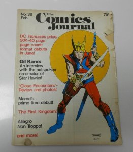 1977 COMICS JOURNAL #38 GIL KANE Cover STAR HAWKS G/VG