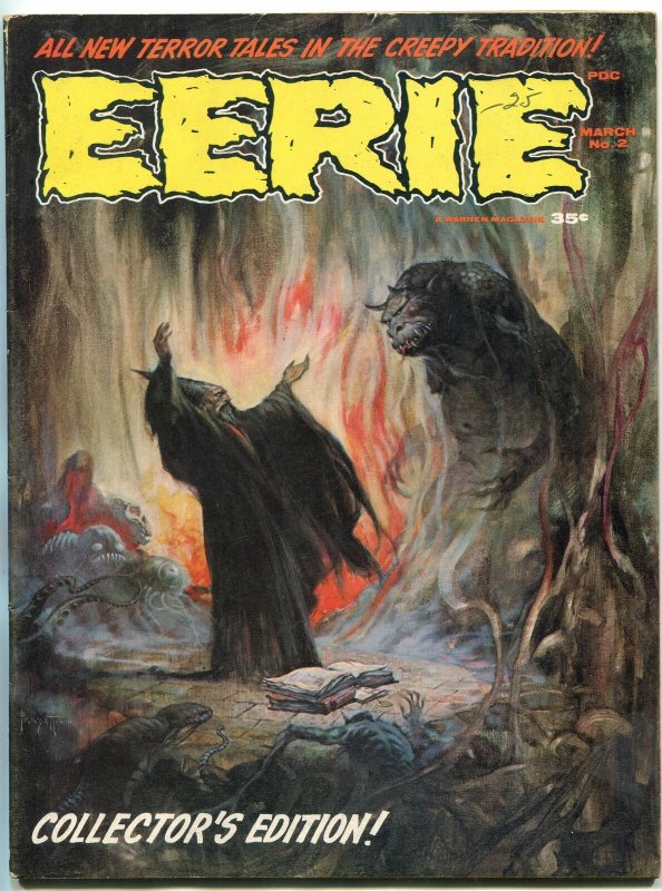 Eerie Magazine #2 1966- Frazetta- Toth- Jack Davis Horror FN