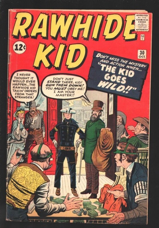 Rawhide Kid #30 1962-Atlas-Cover & story art by Jack Kirby & Dick Ayers-Stan ...