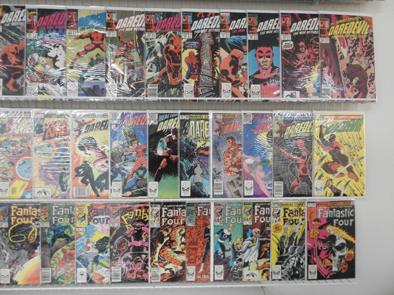 Huge Lot 120+ Comics W/ Daredevil, Fantastic Four, Thor +More! Avg VG/FN Cond!