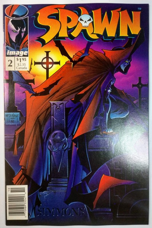 Spawn #2 (9.0, 1992) NEWSSTAND, 1st App of Violator in both forms