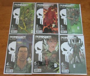 Punisher The Platoon set from:#1-6 all 6 different 8.0 VF (2017)