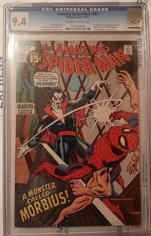 Amazing Spider-Man #101 1971 First Morbius