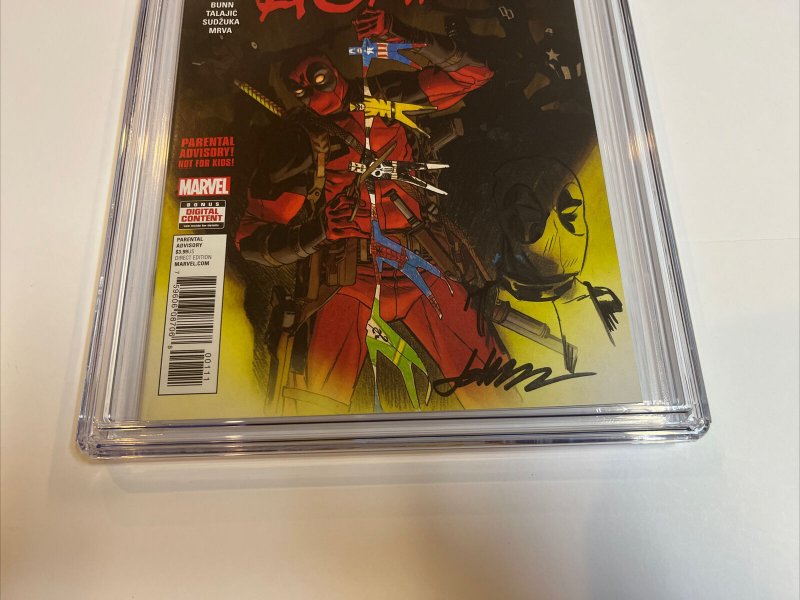 Deadpool Kills Marvel Universe # 1 (CGC 8.0 SS) Signed & Sketch Dave Johnson