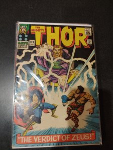 THE MIGHTY THOR #129 1966 VG+/FINE+..1ST APP OF ARES,ZEUA & PLLUTO