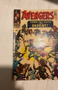 The Avengers #24 (1966)form the ashes of defeat feat Kang upper mid grade