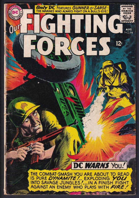 Our Fighting Forces 94 (1965) VG Flamethrower DC War Comics