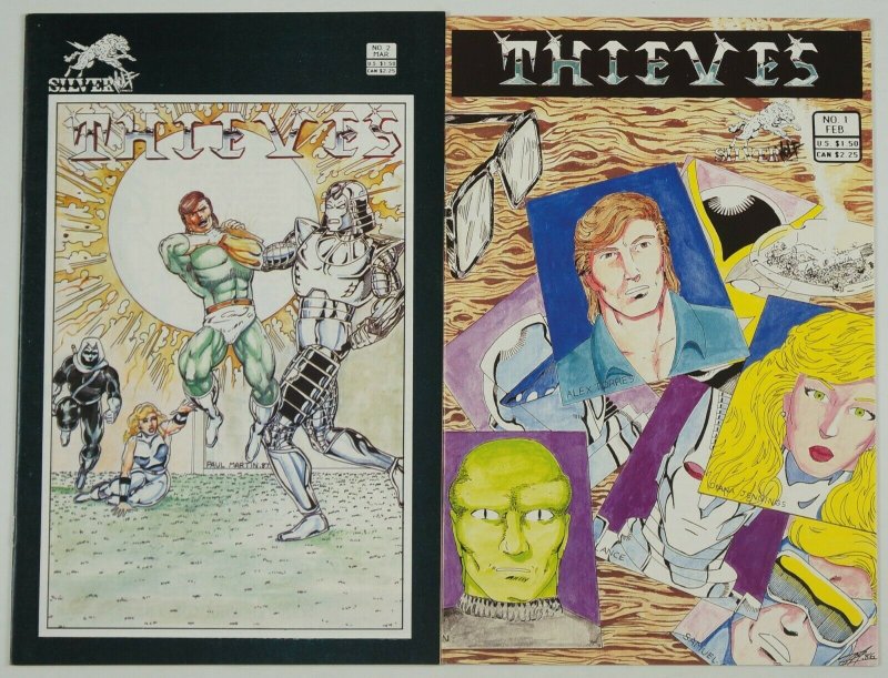 Thieves #1-2 VF complete series - silverwolf comics set - kris silver 1986