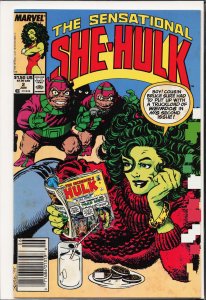 The Sensational She-Hulk #2 Newsstand Edition (1989) She-Hulk