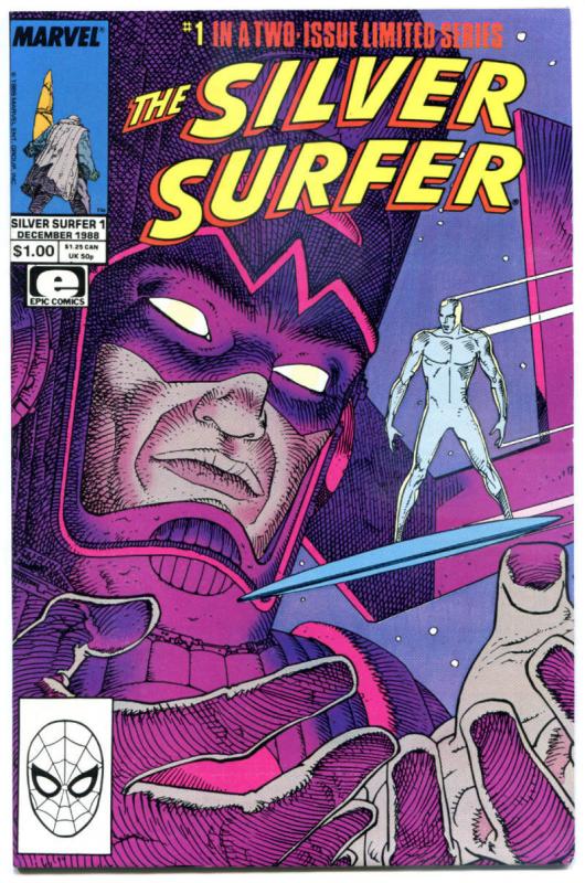 SILVER SURFER #1 2, VF/NM, Moebius, Stan Lee, Galactus, 1988, more SS in store