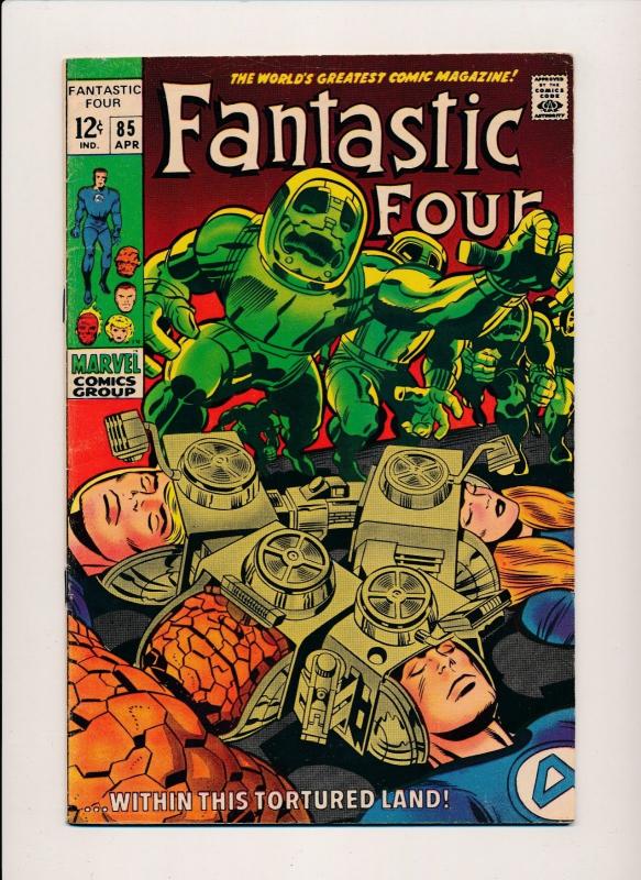 Marvel Comics Fantastic Four #85 (1969) ~ FINE- (PF165) Jack Kirby, Stan Lee Art