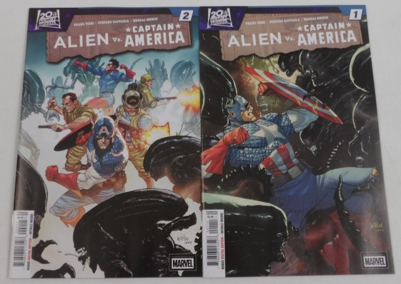 Alien vs Captain America #1-4 VF/NM complete series Frank Tieri ; Marvel