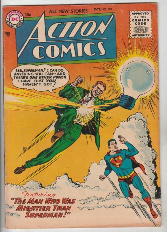 Action Comics #209 (Oct-55) FN/VF Mid-High-Grade Superman