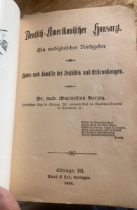 German-American house doctor, 1895