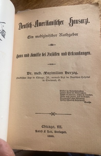 German-American house doctor, 1895