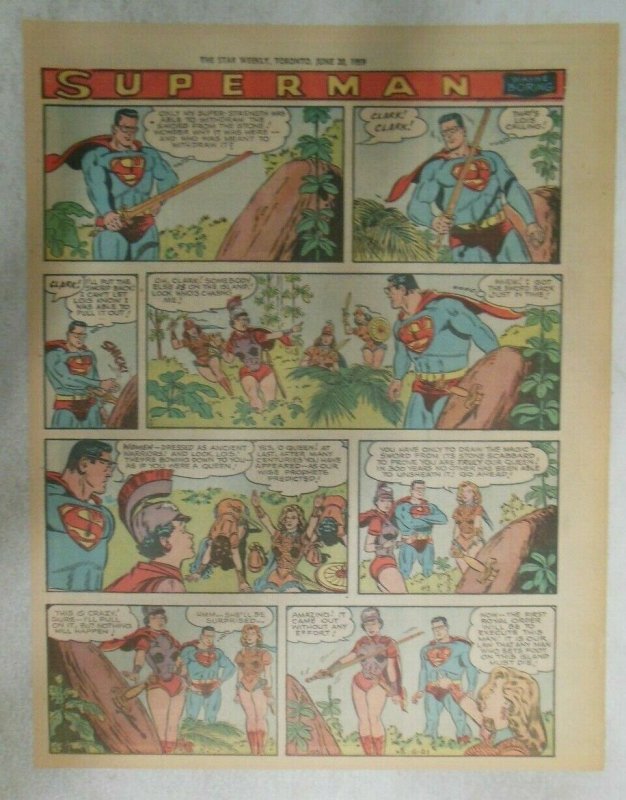 bvSuperman Sunday Page #1025 by Wayne Boring from 6/21/1959 Tabloid Page Size