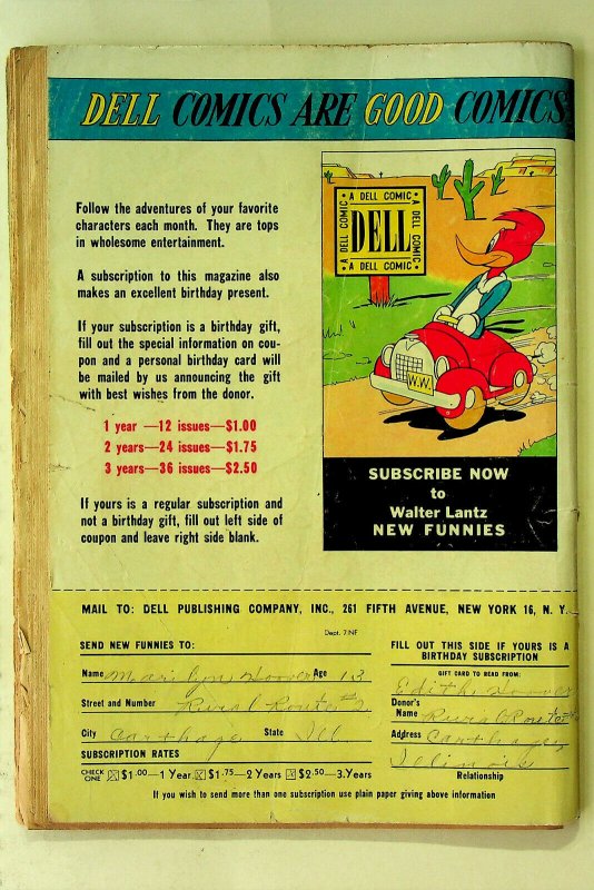 Walter Lantz New Funnies #149 (Jul 1949, Dell) - Fair/Good
