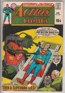 Action Comics #387 (Apr-70) VF High-Grade Superman, Superboy