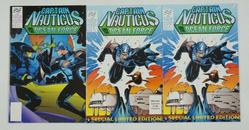 Captain Nauticus #1-2 VF/NM complete series + promo - national maritime center 