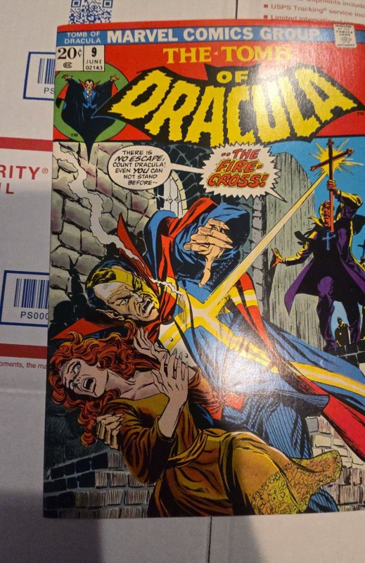 Tomb of Dracula #9 (1973)behold the fire cross