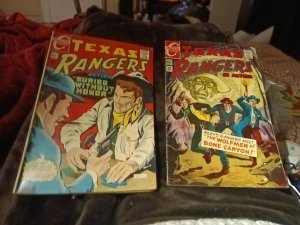 texas rangers in action 65 & 69 Charlton comics lot run set collection