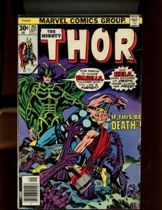 Thor #251 - Jack Kirby Cover Art. Hela Appearance. (4.5) 1976