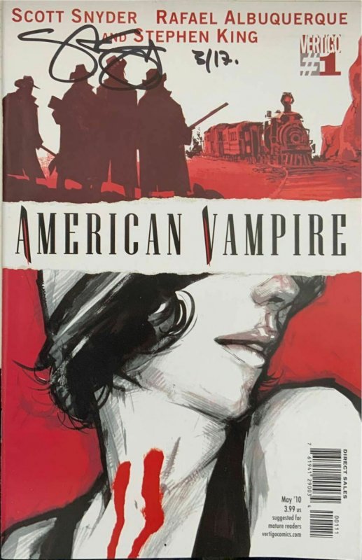 American Vampire #1 Signed by Scott Snyder  Vertigo DC Comics 2010