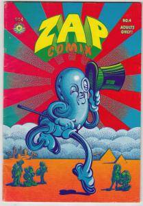 Zap #4 (Jan-68) VG/FN Mid-Grade Mr. Natural, Flakey Font, Wonder Wart Hog, th...