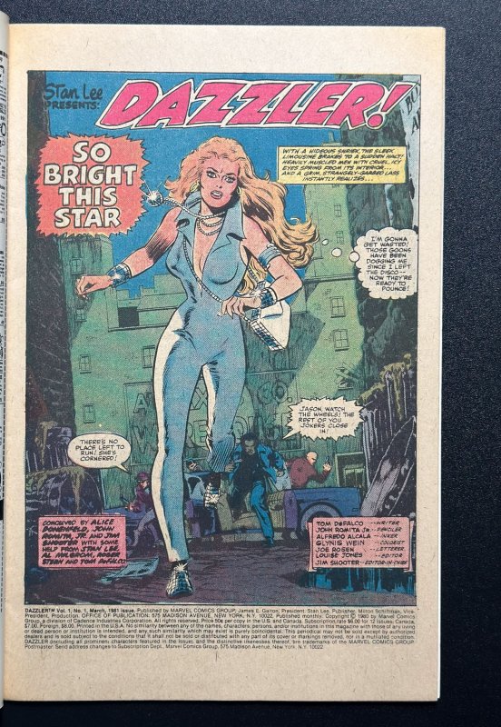 Dazzler #1 (1981) 1st Solo - KEY - VF/NM