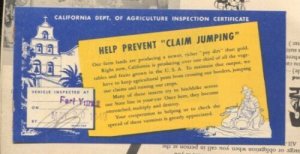 Official Sight-Seeing Map Southern CA 1947-lists of attractions-unique post W... 