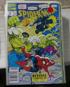 SPIDER-MAN # 22 MARVEL 1992 sinister six pt 5 ghost rider hulk hobgoblin