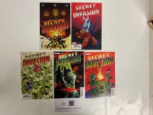 5 Secret Invasion Marvel Comic Books # 1 2 3 4 5 Defenders Thor Hulk 84 JS63