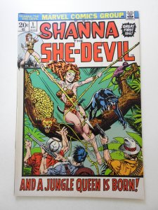 Shanna the She-Devil #1 (1972) A Jungle Queen is Born!! Gorgeous VF+ Condition!