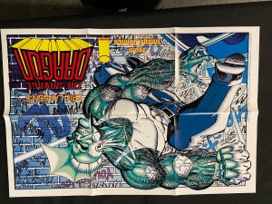 SAVAGE DRAGON FOLDED PROMO POSTER 1992 GREAT CONDITION 16 x 24 UNFOLDED