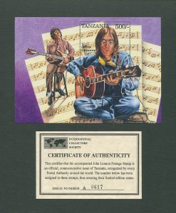 The Beatles Lennon/McCartney Commemorative Stamp Sheet  1995