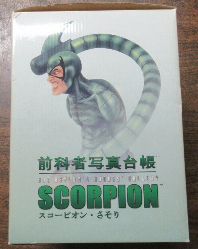 Scorpion Spider-Man Art Asylum Rogue's Gallery Bust Figure Spiderman Japan Rare 699788210437