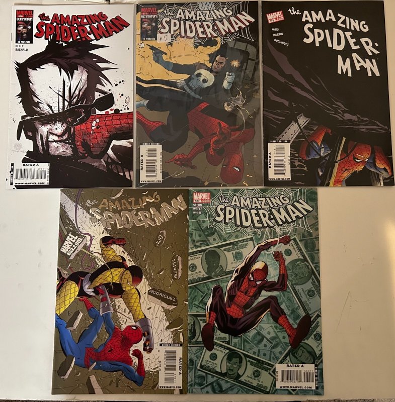 *Amazing Spider-Man 571-580 10 High Grade bks All vf/better unless noted