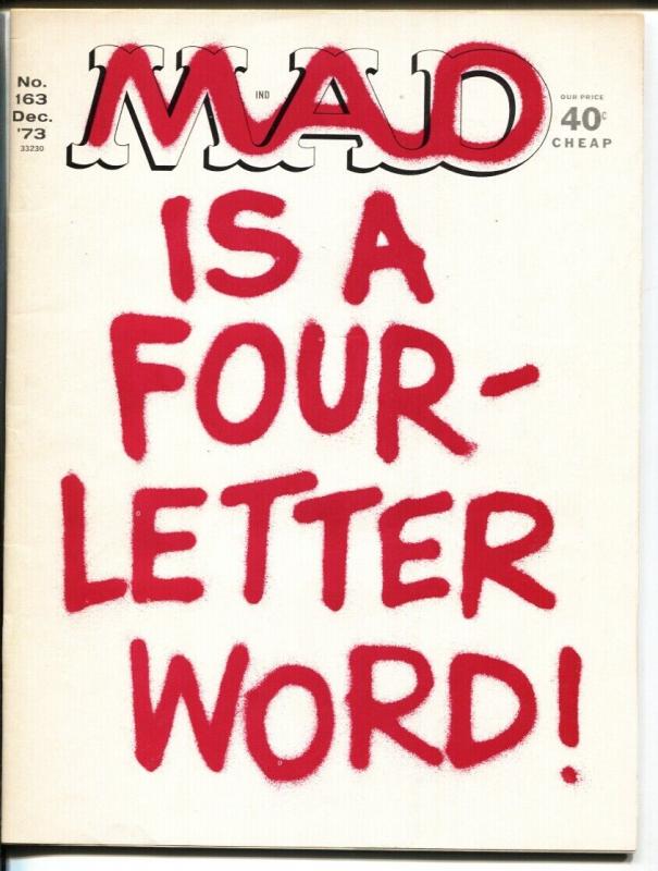 MAD Magazine #163 1973-Martin-Berg-Drucker -HIGH GRADE