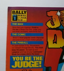 Judge Dredd Pinball FLYER Comic Book Edition Original 1993 Multi Page Super Hero 