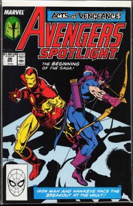 Avengers Spotlight #26 (1989) Hawkeye