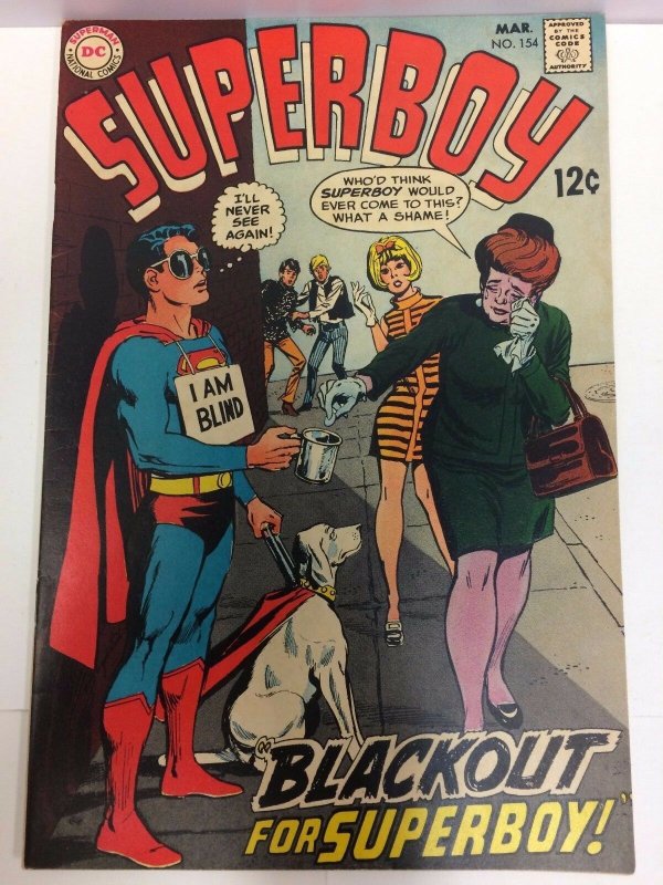 Superboy #154 Comic Book DC 1969