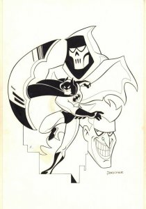 Batman: Mask of the Phantasm with Joker Merch Art - Signed art by Eric Doescher