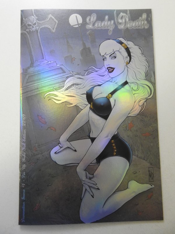 Lady Death Damnation Game #1 Pin Up Holo Foil NM Condition!