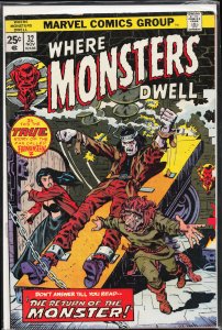 Where Monsters Dwell #32 (1974) Frankenstein's Monster