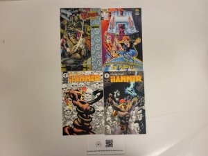 4 Valiant Dark Horse Comics #1 2 Hammer + #1 H-Boyz + #1 Geomancer 88 TJ29
