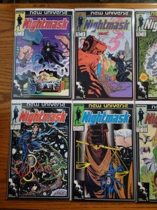 New Universe Nightmask 1-12 Complete Set Run! ~ NEAR MINT NM ~ 1986 Marvel