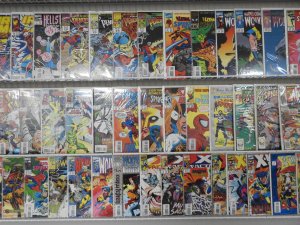 Huge Lot of 130+ Comics W/ Wolverine, Spider-Man, Daredevil Avg. VF Condition.