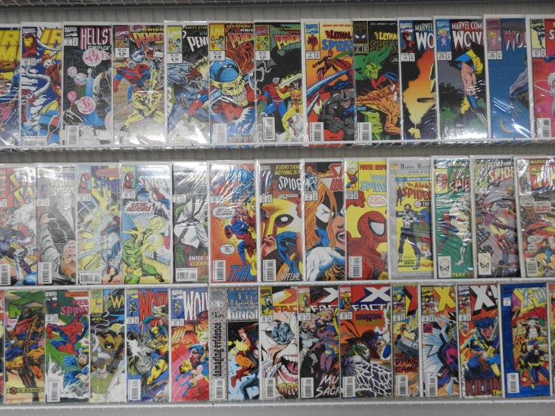 Huge Lot of 130+ Comics W/ Wolverine, Spider-Man, Daredevil Avg. VF Condition.