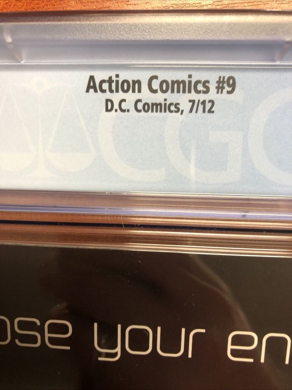 Action Comics  (2012) #9  (CGC 9.6 WP) 1st App Calvin Ellis