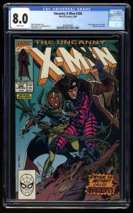 Uncanny X-Men #266 CGC VF 8.0 White Pages 1st Appearance Gambit! Mystique!